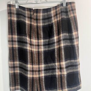 large plaid skirt